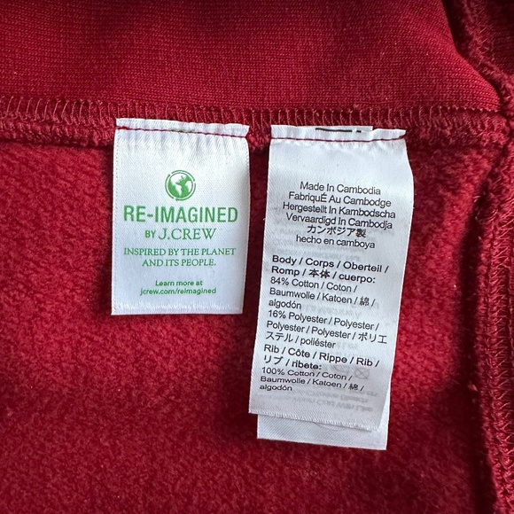 J CREW Men’s Sweatshirt - Cotton Terry Crewneck, Medium - Picture 5 of 5